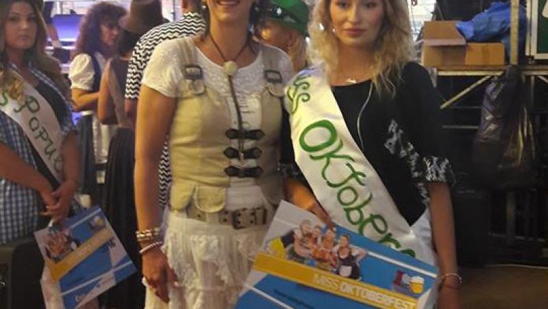 O braşoveancă de 18 ani a fost desemnată Miss Oktoberfest. S-a descurcat excelent la proba „halbelor de bere”