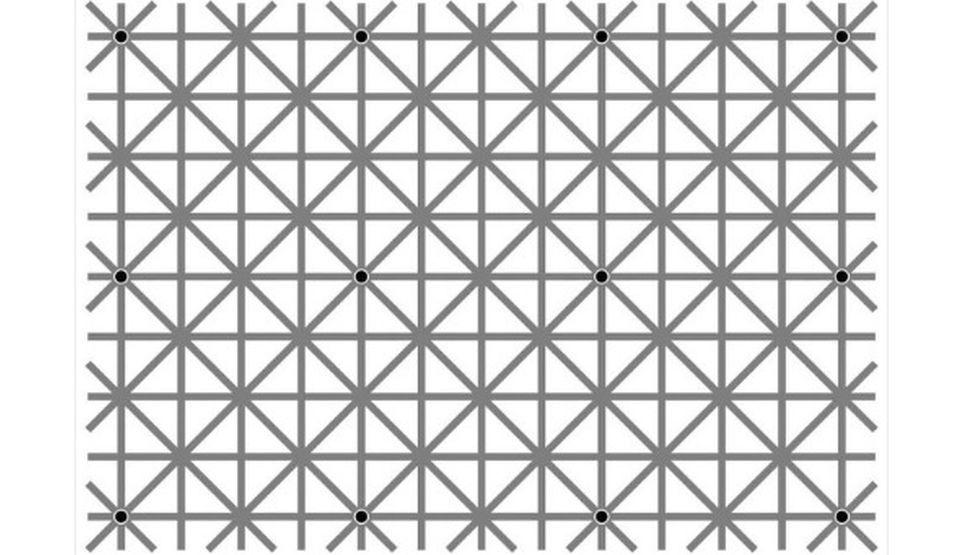 Iluzia optică devenită virală! I-a înnebunit pe internauți. Tu chiar poţi vedea cele 12 puncte negre din imagine?