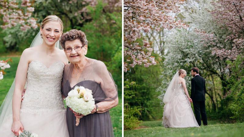 Domnișoară de onoare la 89 de ani! O bătrânică a acceptat invitația nepoatei sale și a ieșit o nuntă cu adevărat specială. Cele două au arătat fantastic