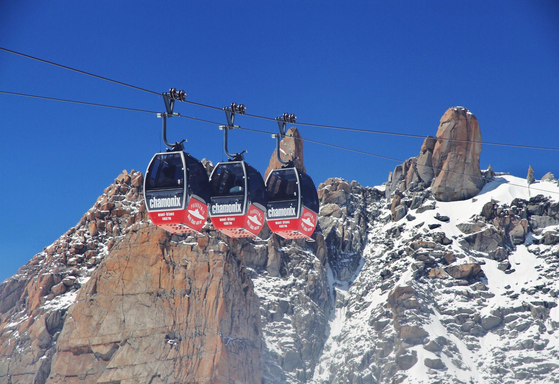 100 de persoane sunt blocate &icirc;n telecabine deasupra Mont Blanc, &icirc;n Franţa. Suspendați la peste 3.400 de metri, așteaptă disperați ajutoare