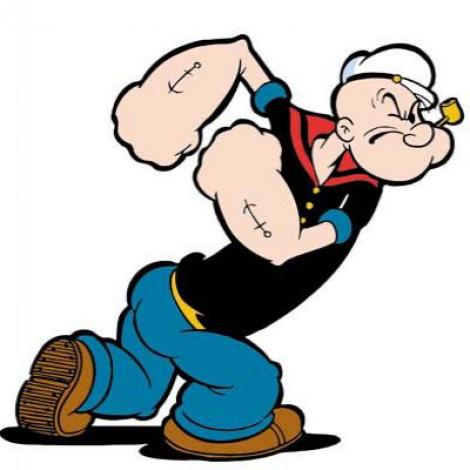 Vaaai, ce dezamăgire, fetelor! Toată lumea credea că e  Popeye Marinarul, dar și-a dat tricoul jos! Mușchi mai modești, nicio poftă de spanac!