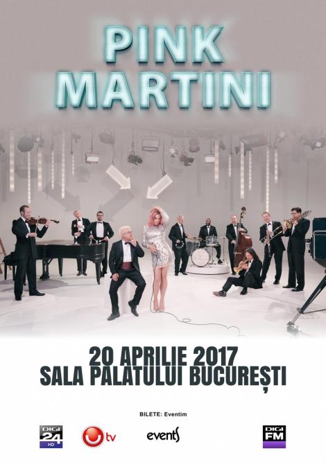 Pink Martini revine în aprilie 2017 la Sala Palatului din Bucureşti