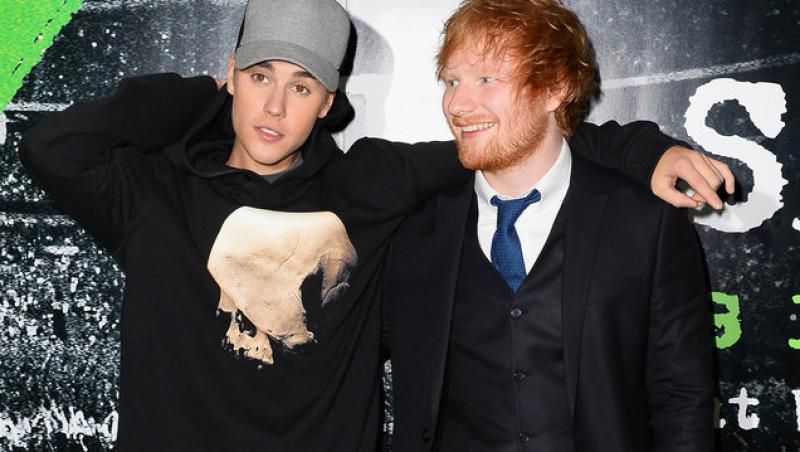 Justin Bieber, colaborare neașteptată. Vedeta din Canada a primit o piesă de la Ed Sheeran!