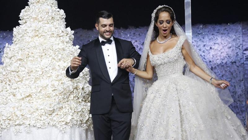 Cel mai bine o fac libanezii! Nuntă ca-n povești pentru cea mai frumoasă mireasă din lume! I-a adus și planetele!