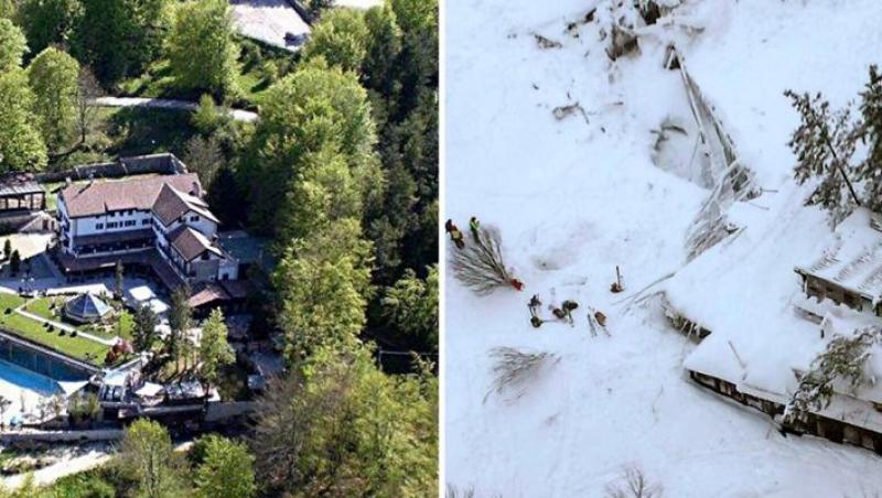 Vacanță transformată în coșmar. Un hotel din Italia a fost înghițit de o avalanșă. Trei cadavre au fost găsite, iar trei români sunt dați dispăruți