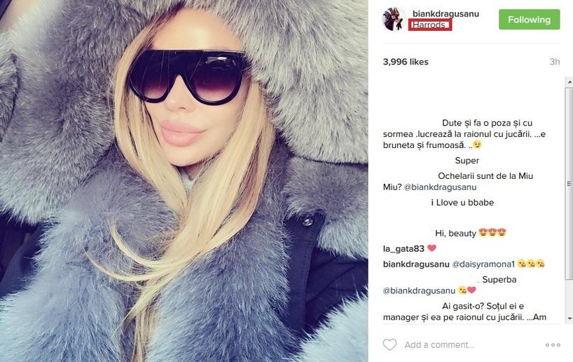 Bianca Drăgușanu a plecat din Rom&acirc;nia. Vedeta și-a petrecut primele zile din 2017 Marea Britanie!