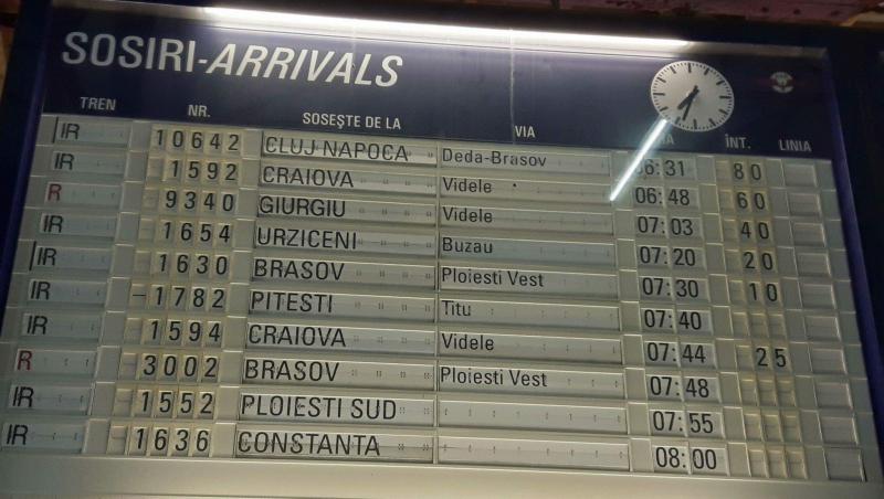 EXCLUSIV! Ce se întâmplă acum în Gara de Nord din București? ÎN IMAGINI! Mărturia unui bucureștean: „O așteptam de la Suceava, nu știu cât întârzie, trenul a dispărut de pe panou!”