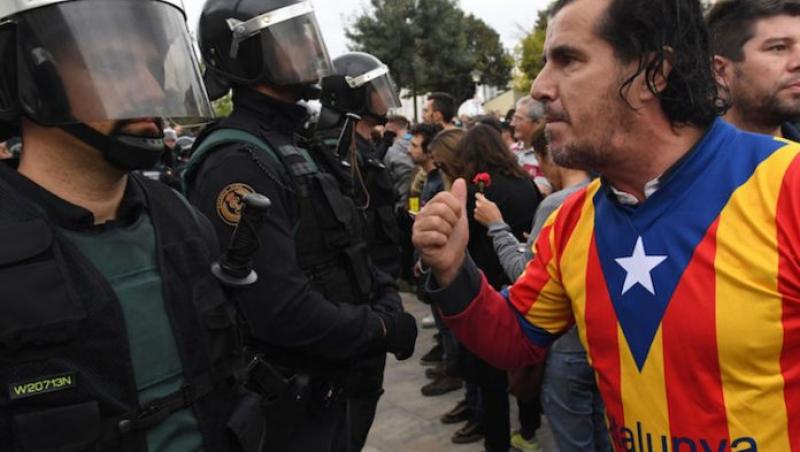 Peste 460 de răniți în confruntările cu poliția spaniolă, anunță primarul Barcelonei ! Catalanii se pronunţă  asupra independenţei regiunii lor! Catalunya a devenit 