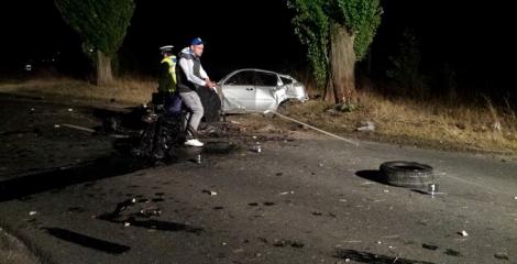 Imaginile GROAZEI. Accidentul care a înfiorat România! Mașina s-a rupt în două: „Nu am mai văzut așa ceva!”