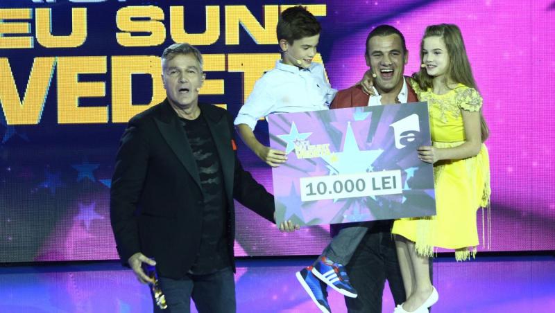 A fost show total! Ionuț Iftimoaie și copiii săi, Nicol și Nicholas, au câștigat prima ediție “Aici eu sunt vedeta”