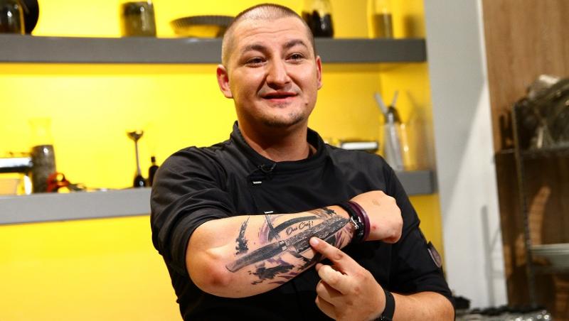 Câștigătorul Gianny Bănuță se întoarce la „Chefi la cuțite” cu o farfurie plină de...tarantule! Reacția lui chef Florin Dumitrescu e de-a dreptul demențială!