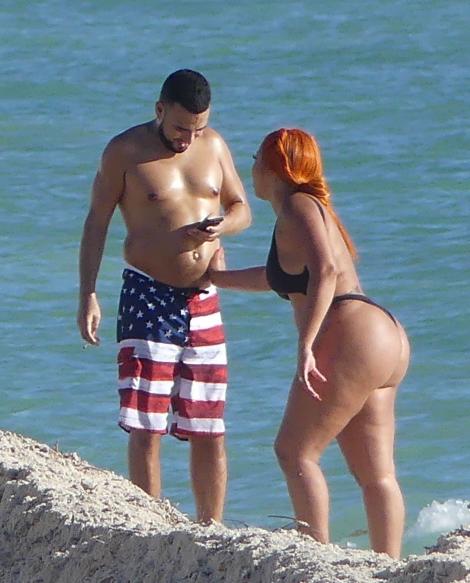 French Montana, Don Juanul cu factori X, Y, Z și talent muzical cât zece, a fost surprins pe plajă alături de noua iubită! Fostele partenere Iggy Azalea și Khloe Kardashian, eclipsate de frumusețea roșcatei!