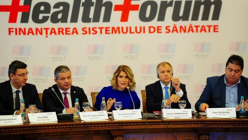 Evenimentul Health Forum, moderat de Alessandra Stoicescu, a avut un invitat special: Comisarul Euopean pentru Sănătate și Siguranță Alimentară