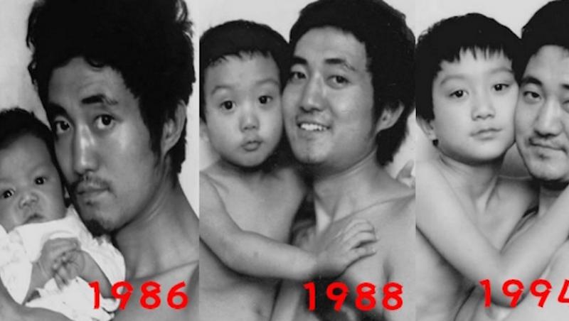 Au făcut aceeași fotografie în același loc timp de 27 de ani. Ultima te va face să plângi!