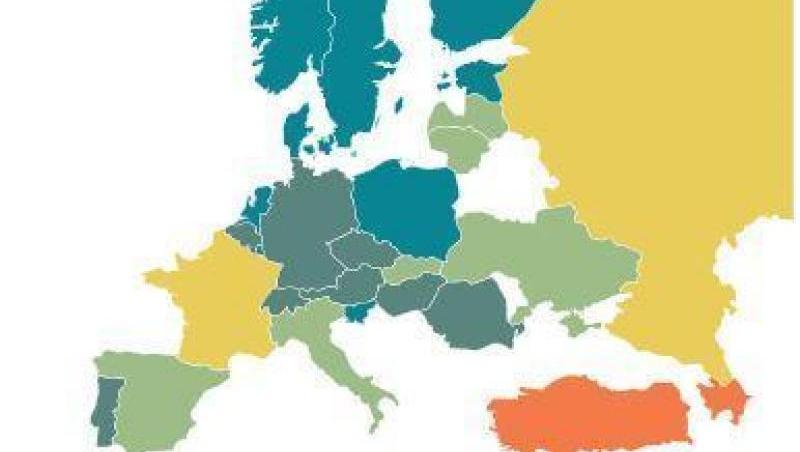 Harta mondială a celor mai buni vorbitori de limba engleză.  România ocupă un loc surprinzător!