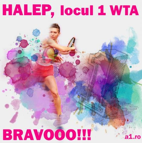 SIMONA HALEP, NOUL NUMĂR 1 WTA! Românca trece de Jelena Ostapenko, 6-2, 6-4 și scrie istorie pentru tenisul românesc!