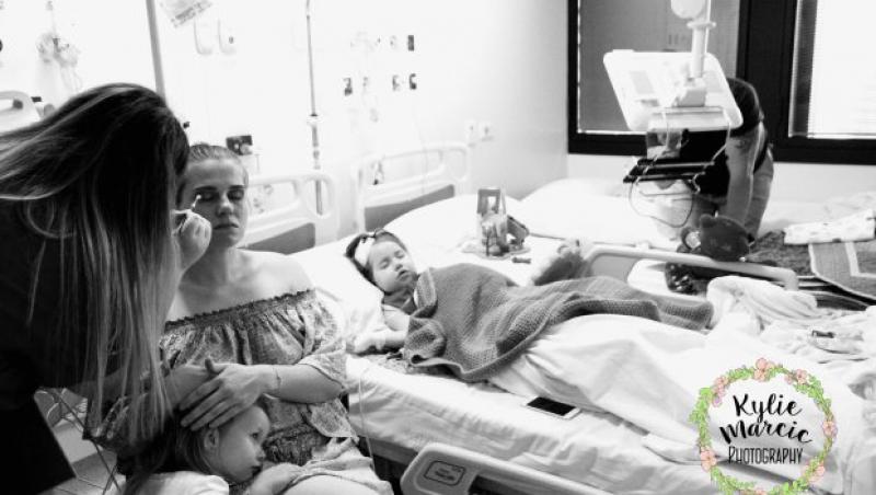 O fetiță de patru ani, bolnavă în fază terminală, și-a îndeplinit ultima dorință, pe patul de spital. Cu ochii închiși, lipsită de viață, micuța a fost 