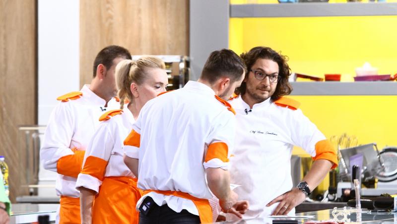 Patru chefi de succes în bucătăria ,,Chefi la cuțite”, în cea de-a cincea confruntare pe echipe