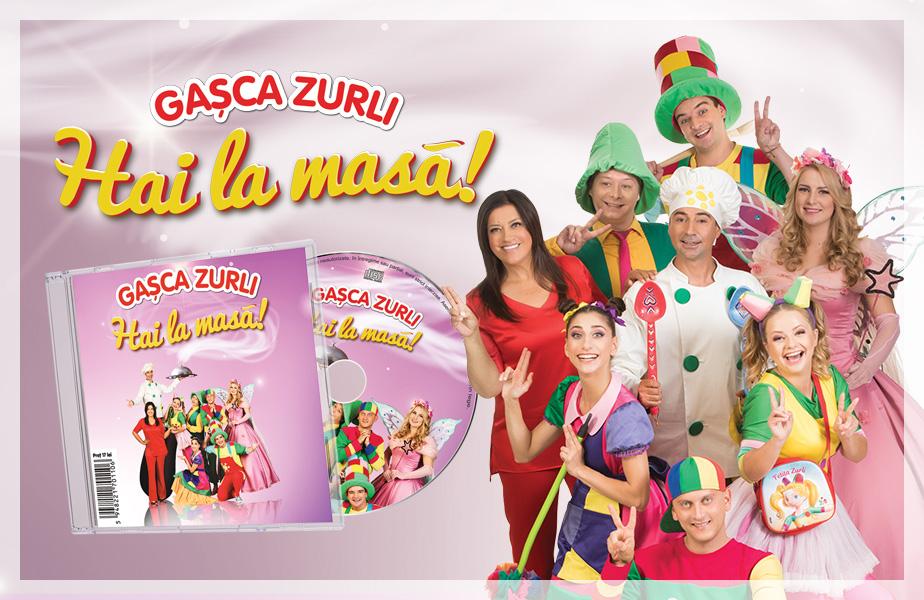 Cel mai așteptat CD pentru copii de la Gașca Zurli: „Hai la masă”, împreună cu Gazeta Sporturilor