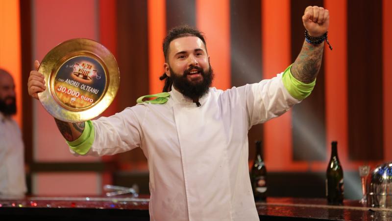 Andrei Olteanu este marele câștigător al sezonului 4! Finala ,,Chefi la cuțite” a dominat audiența