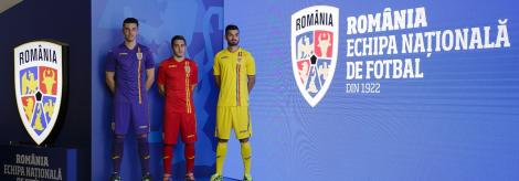 FOTO: Echipa Națională de Fotbal a României are un nou echipament și un nou logo