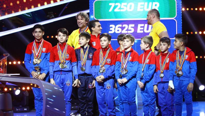 Florin Răducioiu, Cătălin Moroșanu și Marian Drăgulescu au câștigat 7.250 de euro, pentru viitorii mari campioni la gimnastică ai României