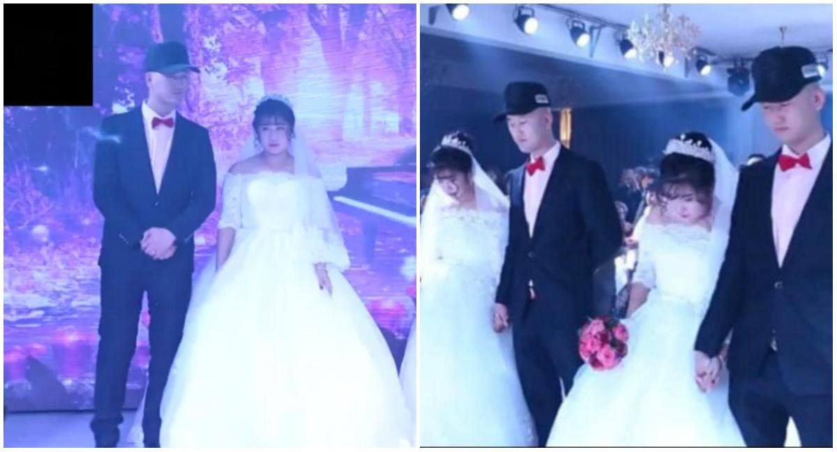 Fotografiile care fac &icirc;nconjurul lumii! Invitaţii au crezut că văd DUBLU c&acirc;nd au apărut mirele şi mireasa &icirc;n restaurant: "Aşa ceva nu s-a mai auzit"