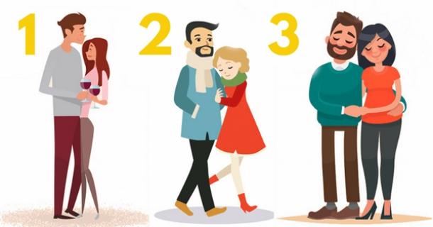 Testul momentului! Alege cel mai fericit cuplu din imagine şi află ce spune asta despre tine