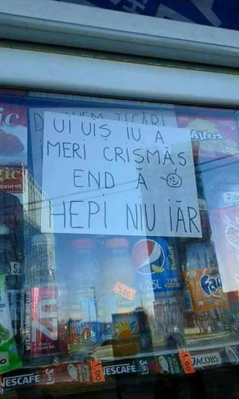 Cea mai tare urare de Crăciun din istoria României. Oamenii s-au oprit pentru a mai citi o dată!