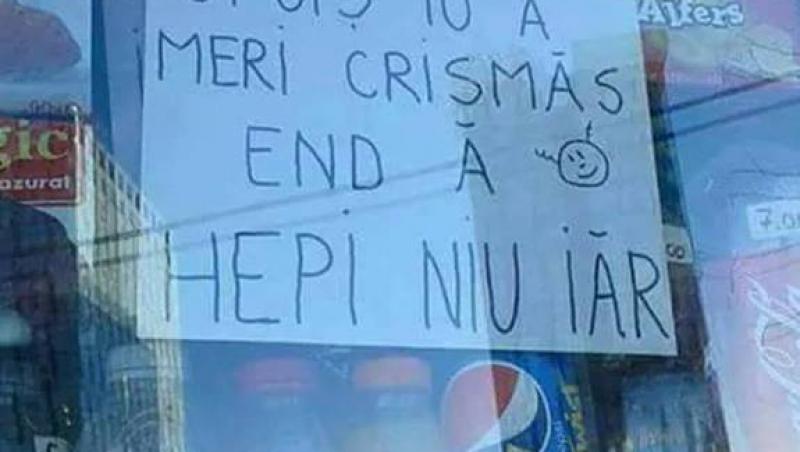 Cea mai tare urare de Crăciun din istoria României. Oamenii s-au oprit pentru a mai citi o dată!