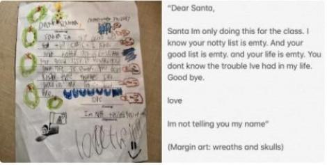 Scrisoarea către Moș Crăciun a unui copil de șase ani te lasă fără cuvinte. Nici Moșu` nu îl mai poate salva