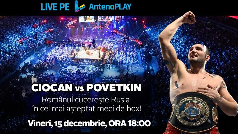 15 decembrie, pe Antena Play, în exclusivitate: Cristian ”Hammer” Ciocan boxează pentru titlul mondial al ”supergreilor”