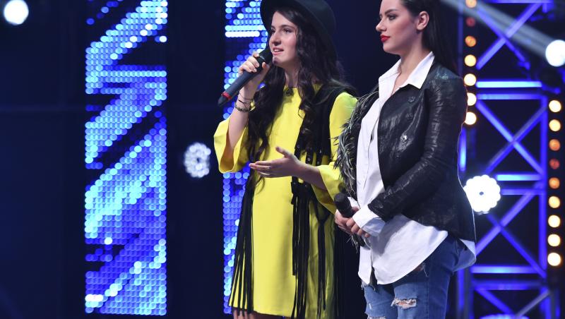 Prinţesele războinice au venit la X Factor. Teodora Sava şi Alina Mocanu, poate cel mai frumos duel: 