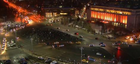 A patra seară de PROTESTE! 40.000 de oameni au venit în Piaţa Victoriei