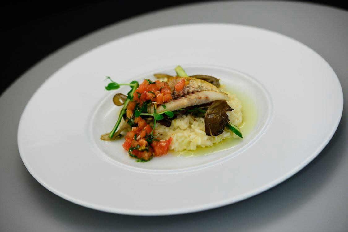 File turbot cu risotto