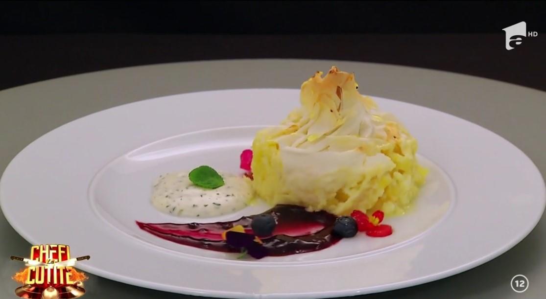 Vargab&eacute;les cu afine și sos de mentă