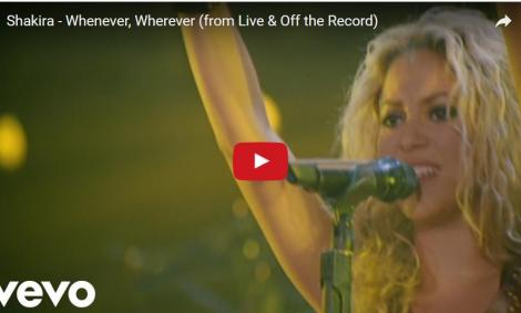 Video! Domnilor, nu aveți voie să ratați așa ceva! Shakira dansează senzațional pe “Whenever, Wherever”. Varianta LIVE pe care nu ai voie să o ratezi!