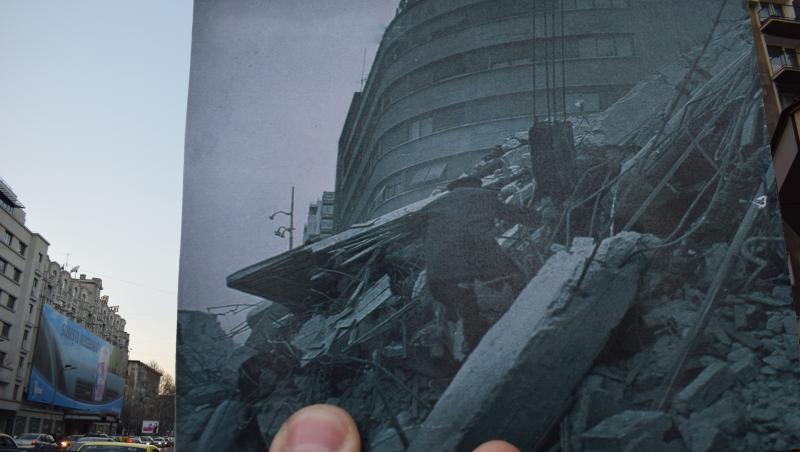 Aici a fost CUTREMURUL din 1977! ATUNCI VS. ACUM. Clădirile prăbușite din București au revenit la viață printr-o galerie foto de colecție