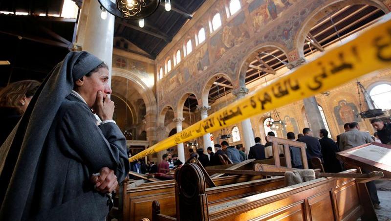 Două biserici din Egipt au fost ținta unor atentate cu bombă! Bilanțul a ajuns la 47 de morți!