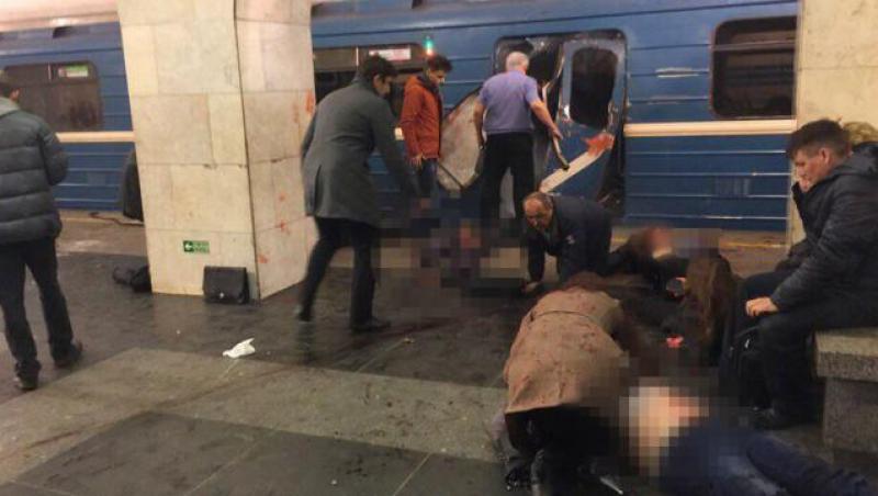 Sankt-Petersburg în doliu, a doua zi după atentatul din metrou: Atacul nu a fost revendicat!