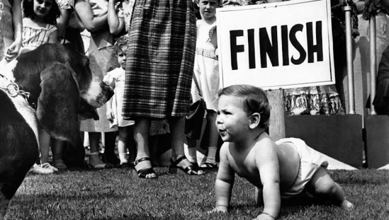 1, 2, 3, pe locuri, fiți gata, START! Cursele pentru bebeluși; un adevărat sport în secolul al XX-lea! O competiție plină de julituri, plânsete și furie