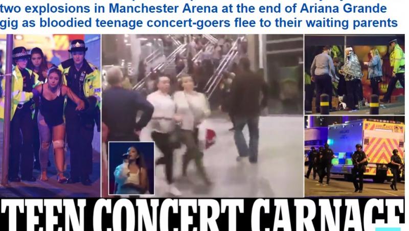 UPDATE. Explozie la Manchester, în timpul concertului Arianei Grande. Presă: 