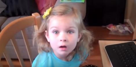 Reacția de milioane a unei fetițe de șase ani, atunci când părinții îi spun ce cadou primește de ziua ei! Te va cuceri instant!