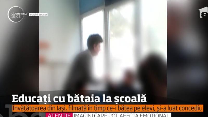 Alt caz revoltător în școala românească! Un învățător din Iași, acuzat că a lovit un copil cu picioarele