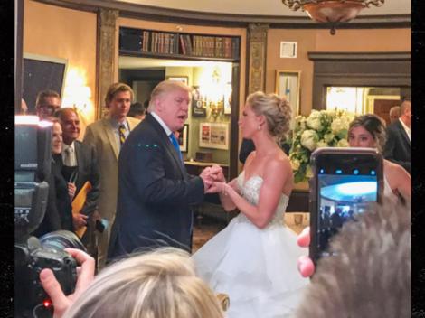 Donald Trump, apariție surpriză la o nuntă din New Jersey. Mirii au rămas mască la vederea președintelui american