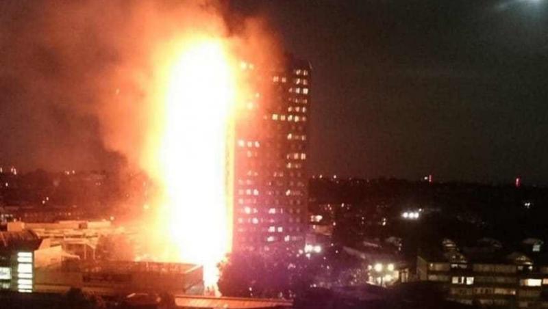 UPDATE: Bilanţul incendiului a crescut la 12 morţi / Incendiu puternic într-un bloc turn din Londra. Cel puțin ȘASE PERSOANE AU MURIT și alte câteva zeci sunt internate în spital!