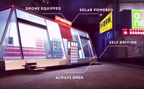 Supermarketul viitorului! Acesta are holograme în loc de angajaţi şi se deplasează acasă la clienţi