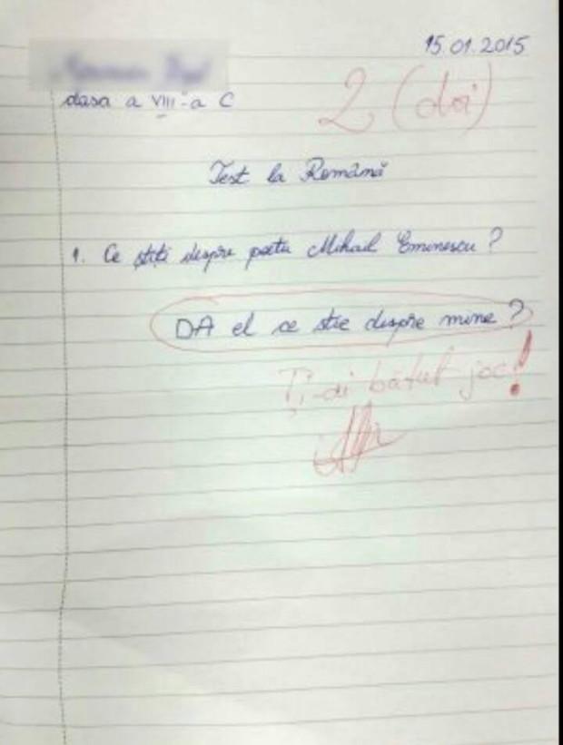 Au apărut! Cele mai tari PERLE ale elevilor la Evaluarea Națională 2017, scoase la lumină!