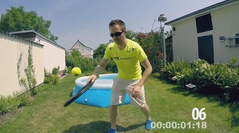 VIDEO: Crezi că eşti AS la tenis? Recordul era de 81, băiatul asta a bifat 100. Tu c&acirc;te eşti &icirc;n stare să faci?