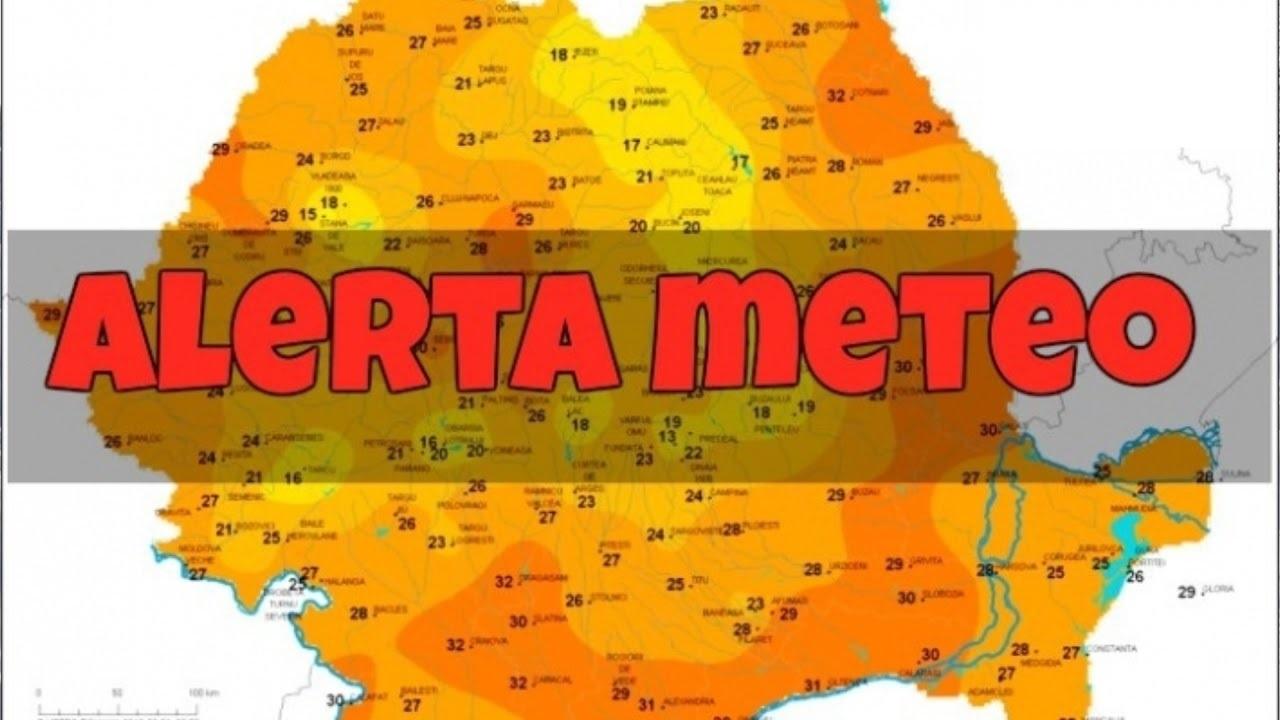 Ziua și codul meteorologic. După vijelii se &icirc;ntoarce canicula. Cinci județe sub Cod Portocaliu